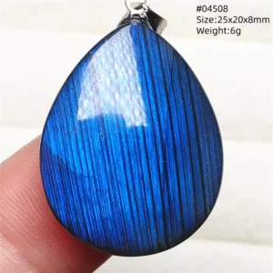 Natural Blue Labradorite Stone Pendant Necklace, AAAAA - Image 72