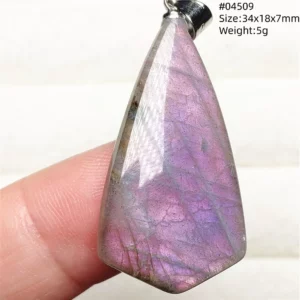Natural Blue Labradorite Stone Pendant Necklace, AAAAA - Image 62