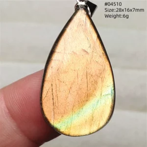 Natural Blue Labradorite Stone Pendant Necklace, AAAAA - Image 63