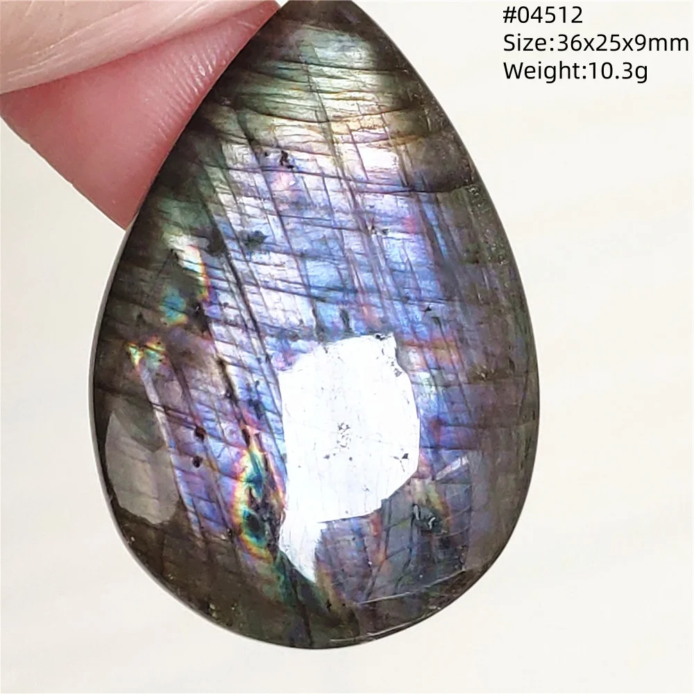 Natural Blue Labradorite Stone Pendant Necklace, AAAAA