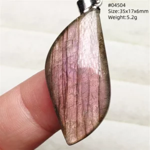 Natural Blue Labradorite Stone Pendant Necklace, AAAAA - Image 56