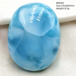 Blue Larimar Heart Pendant Necklace - Image 16