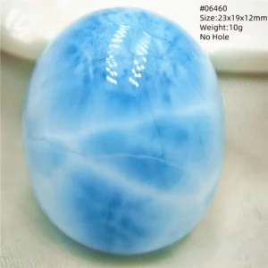Blue Larimar Heart Pendant Necklace - Image 8
