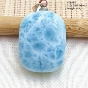 Blue Larimar Heart Pendant Necklace - Image 56