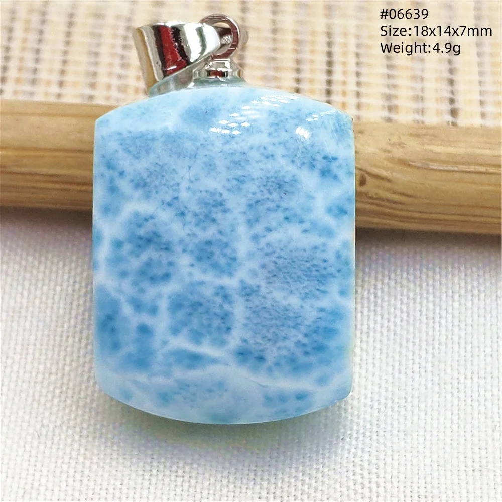 Blue Larimar Heart Pendant Necklace