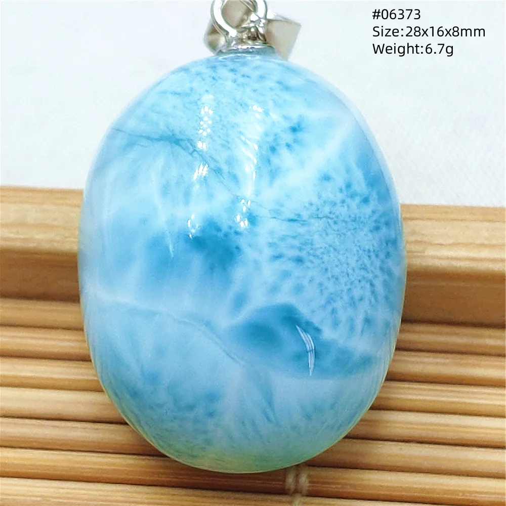 Blue Larimar Heart Pendant Necklace