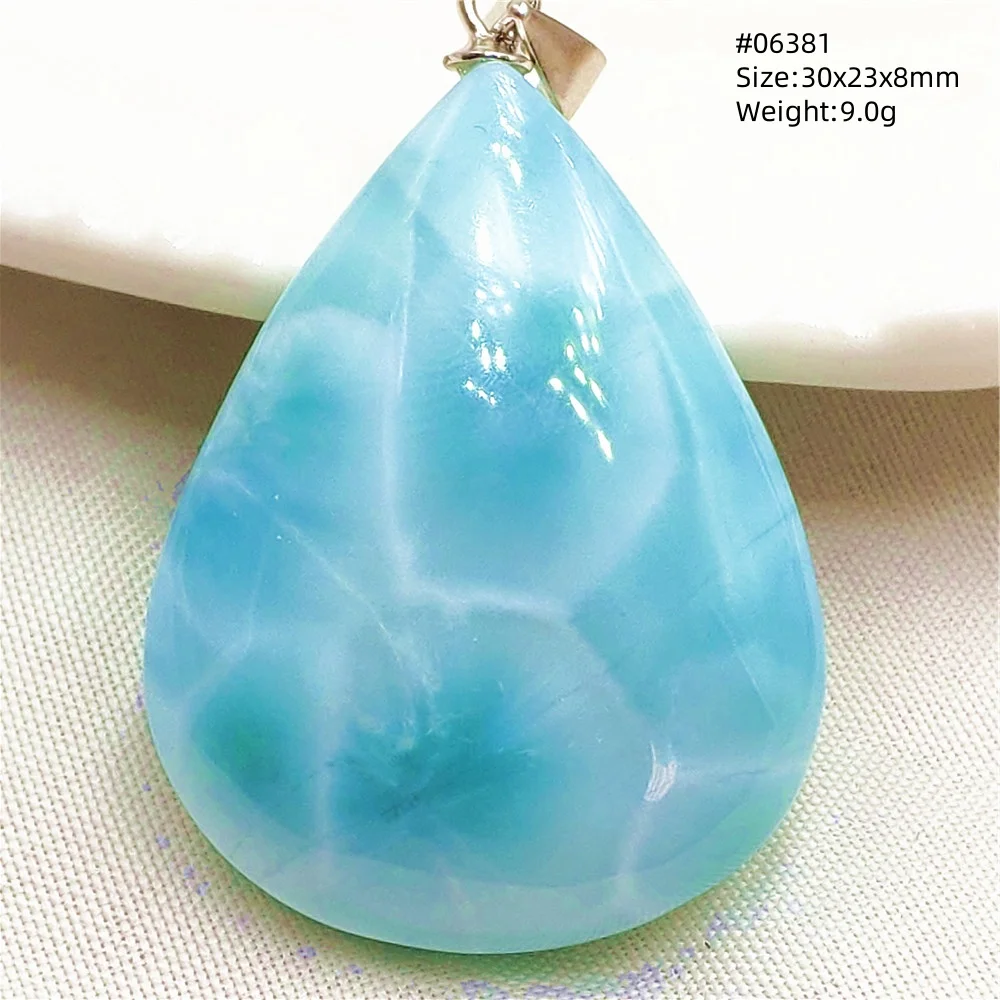 Blue Larimar Heart Pendant Necklace