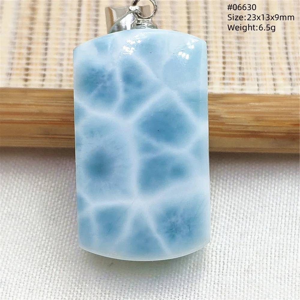 Blue Larimar Heart Pendant Necklace
