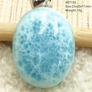 Natural Blue Larimar Pendant, Rare Dominica Stone - Image 52