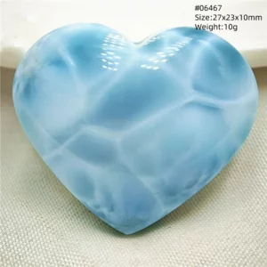 Natural Blue Larimar Pendant, Rare Dominica Stone - Image 30
