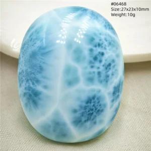 Natural Blue Larimar Pendant, Rare Dominica Stone - Image 31