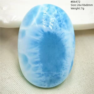 Natural Blue Larimar Pendant, Rare Dominica Stone - Image 35