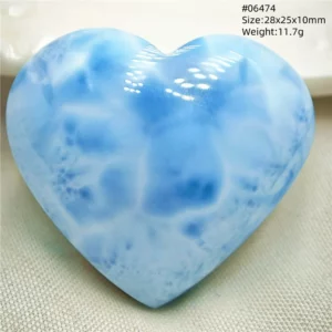 Natural Blue Larimar Pendant, Rare Dominica Stone - Image 37