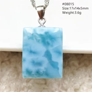 Natural Blue Larimar Pendant, Rare Dominica Stone - Image 47