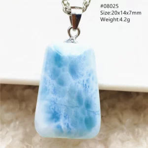 Natural Blue Larimar Pendant, Rare Dominica Stone - Image 55