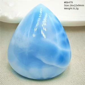 Natural Blue Larimar Pendant, Rare Dominica Stone - Image 43