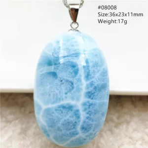 Natural Blue Larimar Pendant, Rare Dominica Stone - Image 38