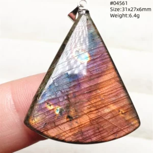Blue Light Labradorite Pendant, Water Drop Crystal Necklace - Image 39