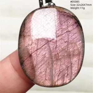 Blue Light Labradorite Pendant, Water Drop Crystal Necklace - Image 16
