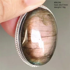 Blue Light Labradorite Pendant, Water Drop Crystal Necklace - Image 67