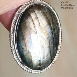 Blue Light Labradorite Pendant, Water Drop Crystal Necklace - Image 68