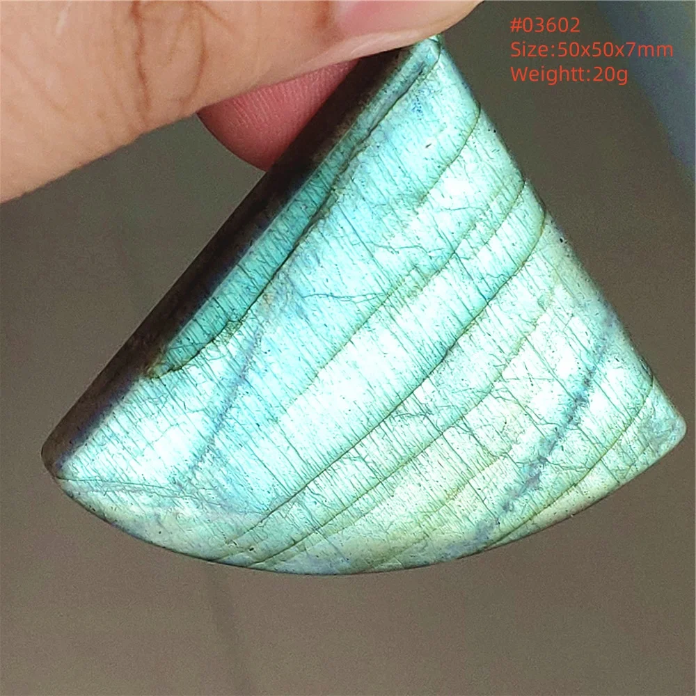 Natural Labradorite Flash Pendant Necklace, Water Drop