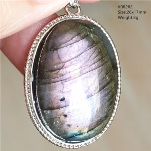 Blue Light Labradorite Pendant, Water Drop Crystal Necklace - Image 65