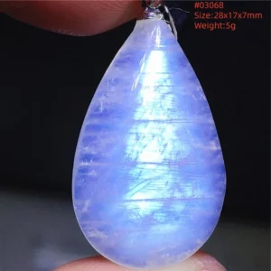 Natural Moonstone Oval Pendant, 925 Silver Necklace - Image 61