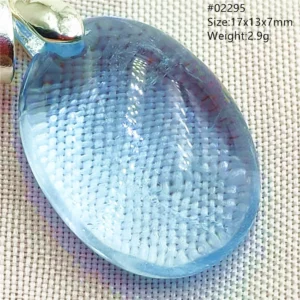 Natural Blue Topaz Crystal Water Drop Pendant Necklace - Image 49