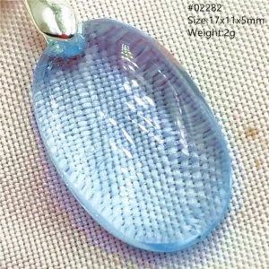 Natural Blue Topaz Crystal Water Drop Pendant Necklace - Image 45