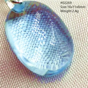 Natural Blue Topaz Crystal Water Drop Pendant Necklace - Image 27