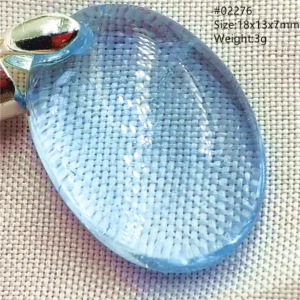 Natural Blue Topaz Crystal Water Drop Pendant Necklace - Image 36