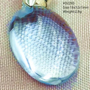 Natural Blue Topaz Crystal Water Drop Pendant Necklace - Image 51