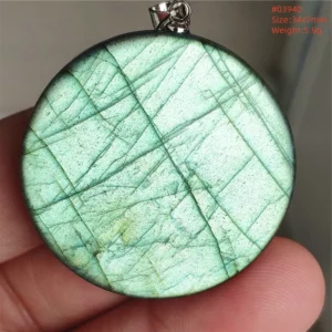 Labradorite Water Drop Pendant, Blue Light Necklace for Her & Him - Image 26