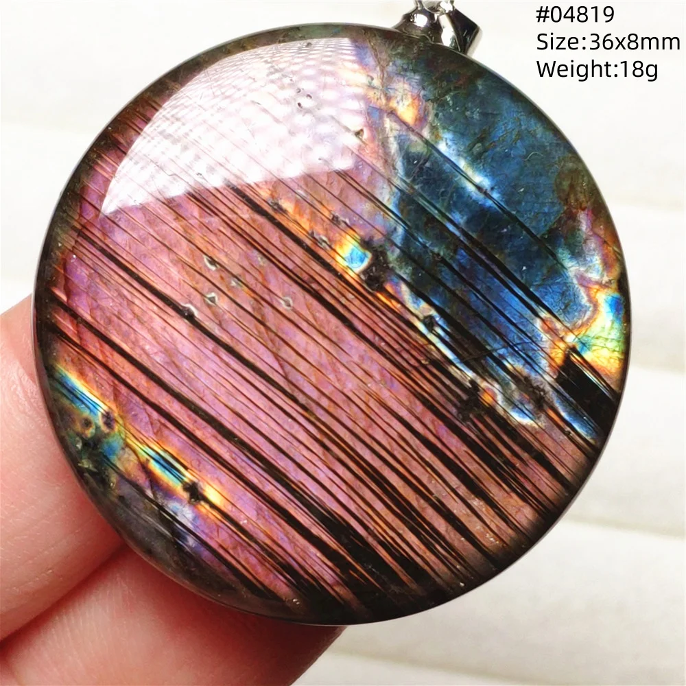 Labradorite Water Drop Pendant, Blue Light Necklace for Her & Him
