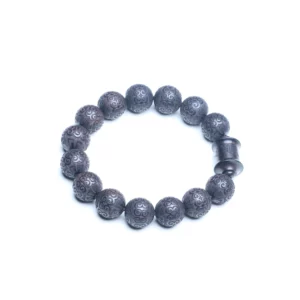 Natural Ebony Auspicious Cloud Beads Prayer Bracelet - Image 5