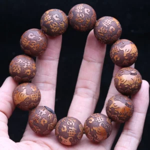 Natural Ebony Cow Mascot Hand Skewer, 20mm - Image 4