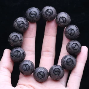 Natural Ebony Cow Mascot Hand Skewer, 20mm - Image 1