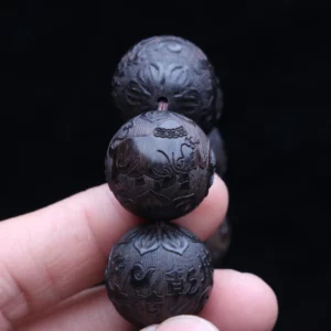 Natural Ebony Cow Mascot Hand Skewer, 20mm - Image 5