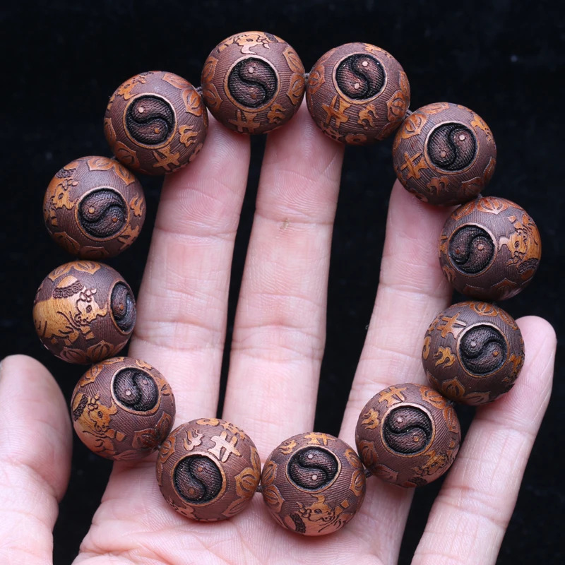 Natural Ebony Cow Mascot Hand Skewer, 20mm