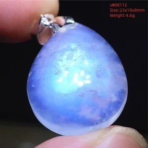 Natural Moonstone Oval Pendant, 925 Silver Necklace - Image 37