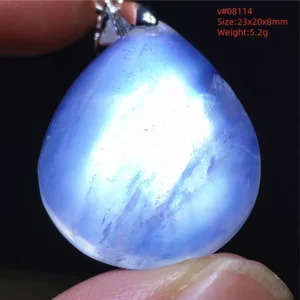 Natural Moonstone Oval Pendant, 925 Silver Necklace - Image 40