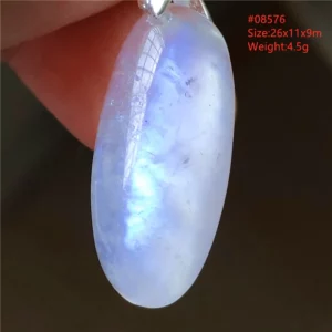 Natural Moonstone Oval Pendant, 925 Silver Necklace - Image 52