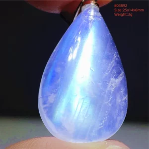 Natural Moonstone Oval Pendant, 925 Silver Necklace - Image 15