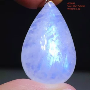 Natural Moonstone Oval Pendant, 925 Silver Necklace - Image 17