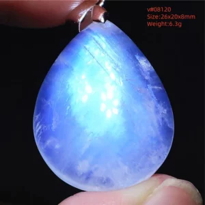 Natural Moonstone Oval Pendant, 925 Silver Necklace - Image 28