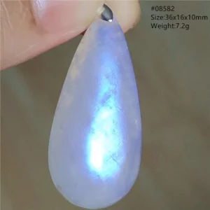Natural Moonstone Oval Pendant, 925 Silver Necklace - Image 58