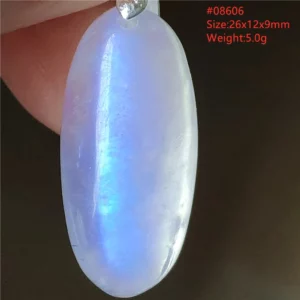 Natural Moonstone Oval Pendant, 925 Silver Necklace - Image 31
