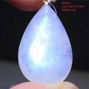 Natural Moonstone Oval Pendant, 925 Silver Necklace - Image 57