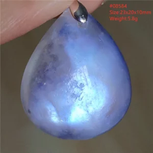 Natural Moonstone Oval Pendant, 925 Silver Necklace - Image 60
